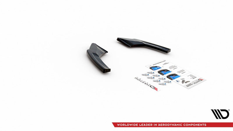 Maxton Design - REAR SIDE SPLITTERS V.1 + FLAPS VW GOLF 8 GTI CLUBSPORT
