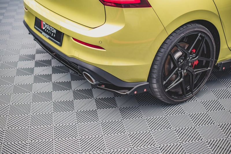 Maxton Design - REAR SIDE SPLITTERS V.1 + FLAPS VW GOLF 8 GTI CLUBSPORT