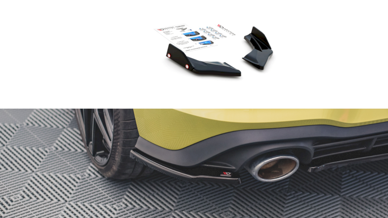 Maxton Design - REAR SIDE SPLITTERS V2 VW GOLF 8 GTI CLUBSPORT (2020-)