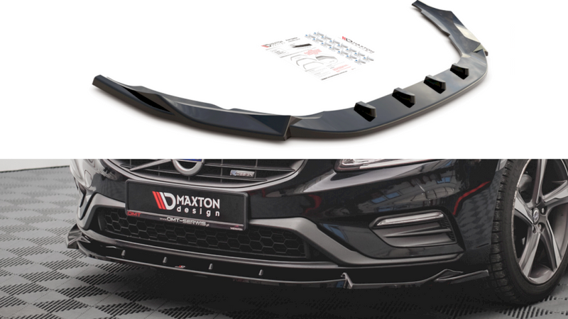 Maxton Design - FRONT SPLITTER V1 VOLVO S60 R-DESIGN MK2 (2014-2018)