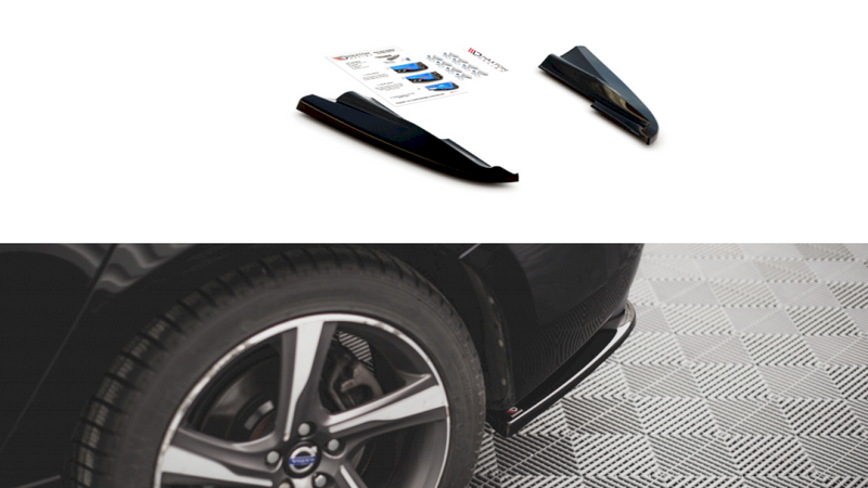 Maxton Design - REAR SIDE SPLITTERS VOLVO S60 R-DESIGN MK2 (2014-2018)
