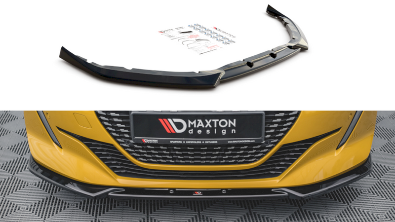 Maxton Design - FRONT SPLITTER V2 PEUGEOT 208 MK2 (2019-)