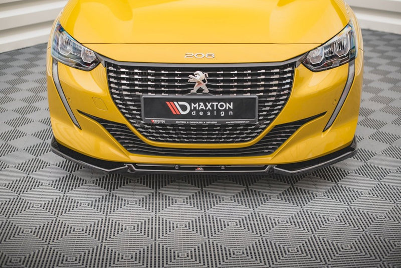 Maxton Design - FRONT SPLITTER V1 PEUGEOT 208 MK2 (2019-)