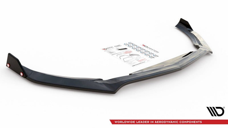 Maxton Design - FRONT SPLITTER V.3 + FLAPS MERCEDES AMG A 45 S AERO PACK W177