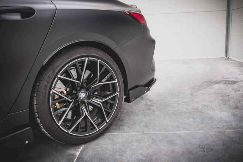 Maxton Design - REAR SIDE SPLITTERS V.1 + FLAPS BMW M8 GRAN COUPE F93
