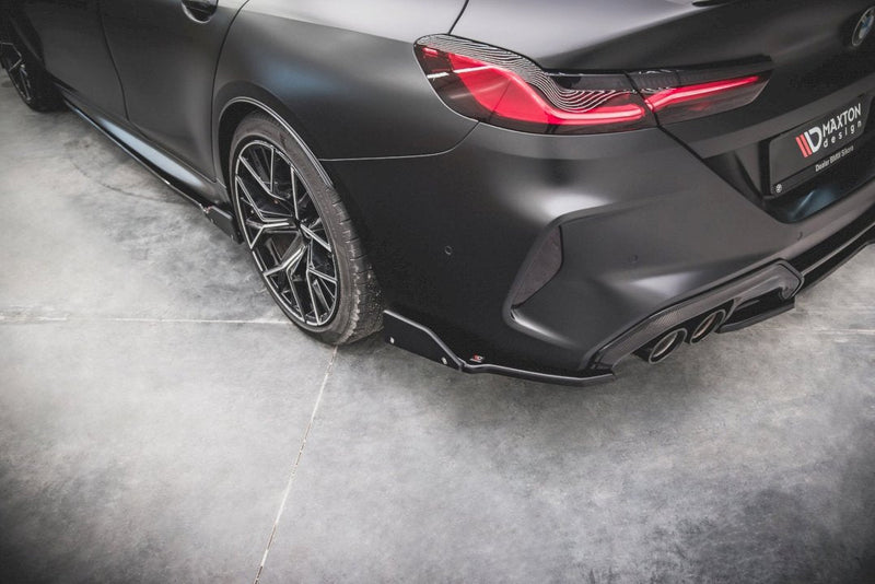 Maxton Design - REAR SIDE SPLITTERS V.1 + FLAPS BMW M8 GRAN COUPE F93