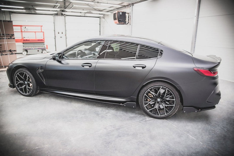 Maxton Design - SIDE SKIRTS DIFFUSERS V.1 + FLAPS BMW M8 GRAN COUPE F93 / 8 GRAN COUPE M-PACK G16