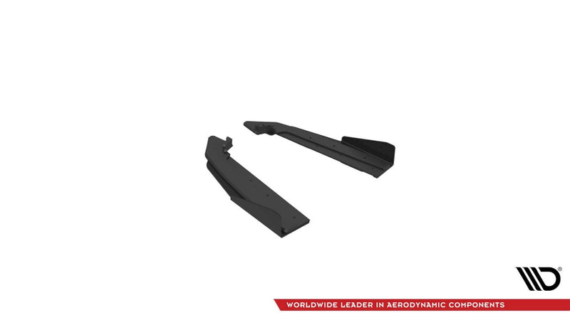 Maxton Design - STREET PRO REAR SIDE SPLITTERS V.1 (+FLAPS) FORD MUSTANG GT MK6 FACELIFT (2017-)
