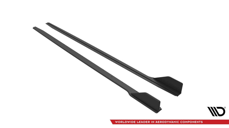 Maxton Design - STREET PRO SIDE SKIRTS DIFFUSERS V.2 FORD MUSTANG GT MK6 FACELIFT (2017-)