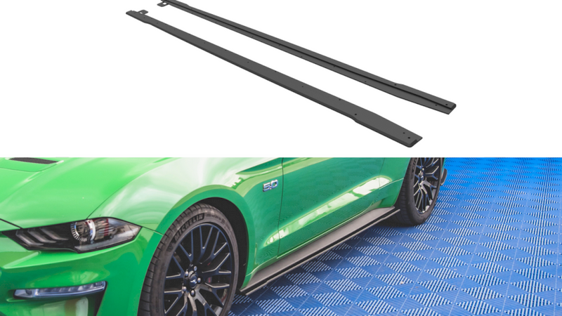 Maxton Design - STREET PRO SIDE SKIRTS DIFFUSERS V.1 FORD MUSTANG GT MK6 FACELIFT (2017-)