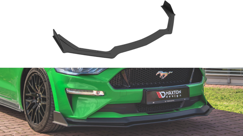 Maxton Design - STREET PRO FRONT SPLITTER V.2 FORD MUSTANG GT MK6 FACELIFT (2017-)