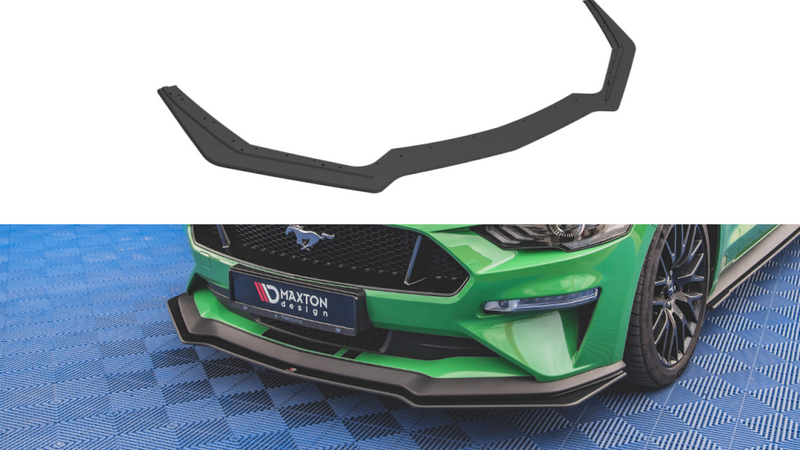 Maxton Design - STREET PRO FRONT SPLITTER V.1 FORD MUSTANG GT MK6 FACELIFT (2017-)