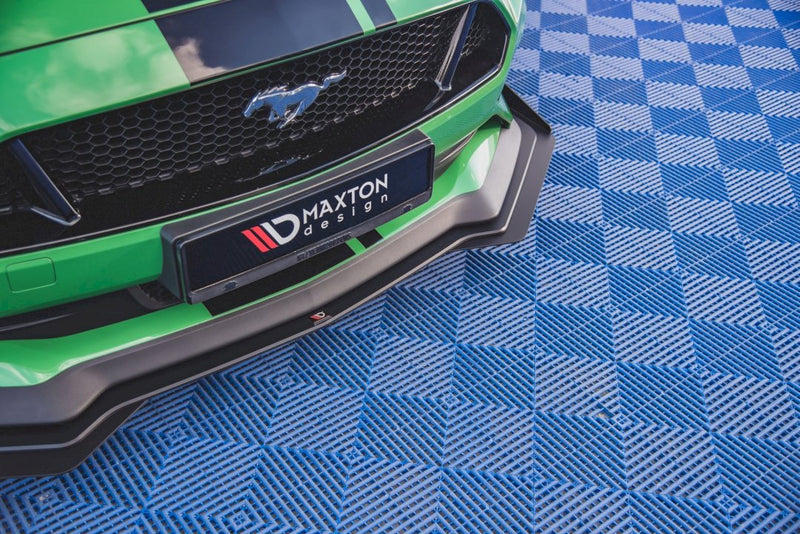 Maxton Design - STREET PRO FRONT SPLITTER V.1 (+FLAPS) FORD MUSTANG GT MK6 FACELIFT (2017-)