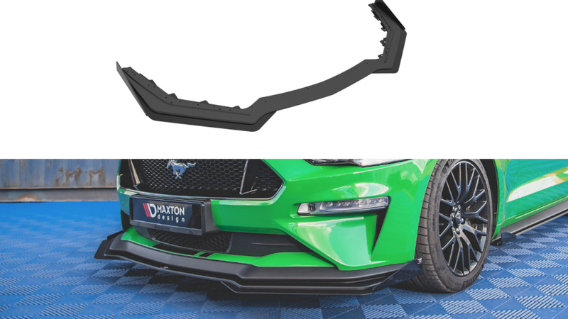 Maxton Design - STREET PRO FRONT SPLITTER V.1 (+FLAPS) FORD MUSTANG GT MK6 FACELIFT (2017-)