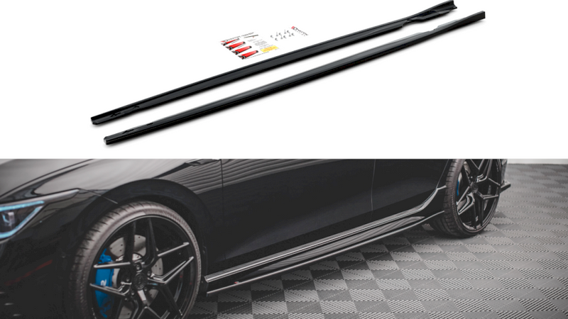 Maxton Design - SIDE SKIRTS DIFFUSERS V.2 VW GOLF R MK8 (2020-)