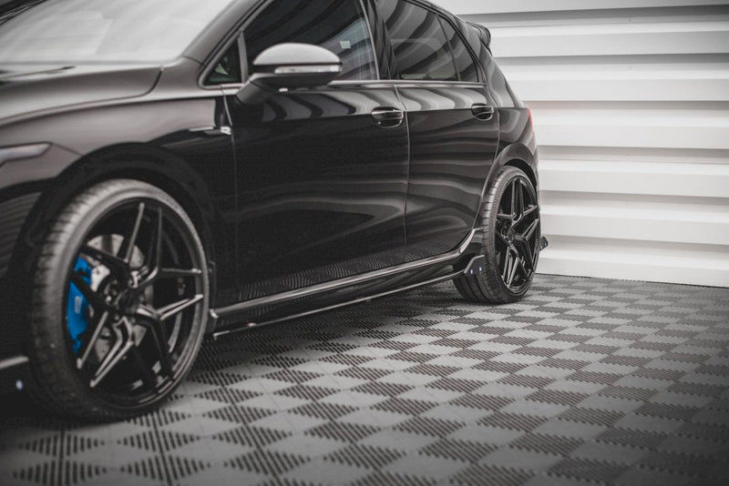 Maxton Design - SIDE SKIRTS DIFFUSERS V.2 + FLAPS VW GOLF R MK8