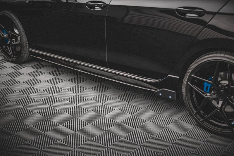 Maxton Design - SIDE SKIRTS DIFFUSERS V.2 + FLAPS VW GOLF R MK8