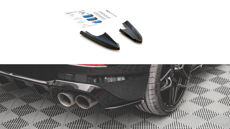 Maxton Design - REAR SIDE SPLITTERS V.3 VW GOLF R MK8 (2020-)