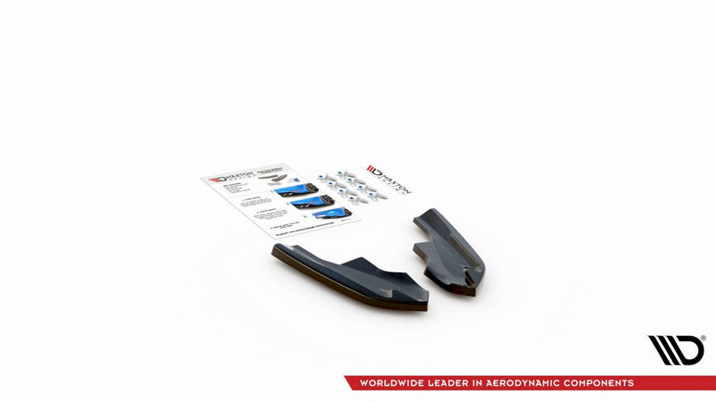 Maxton Design - REAR SIDE SPLITTERS V.4 VW GOLF R MK8