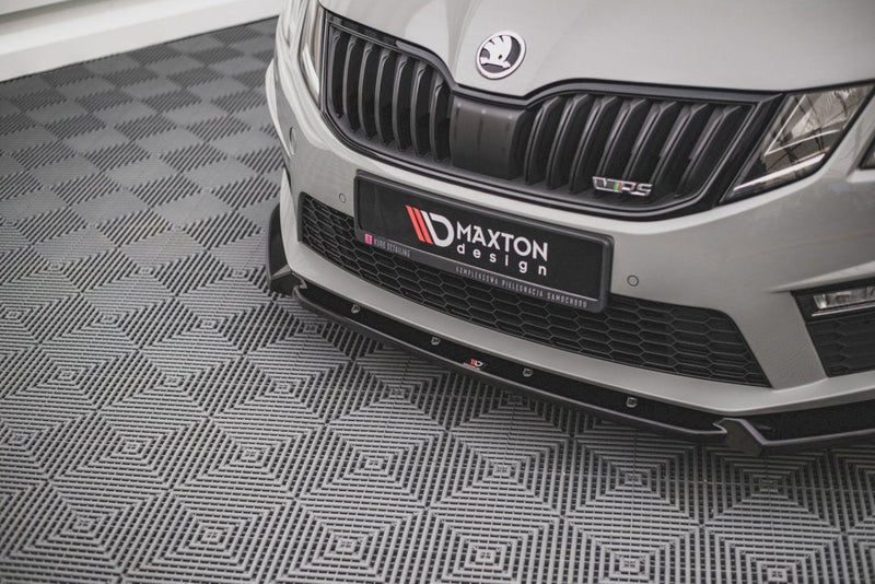 Maxton Design - FRONT SPLITTER V.2 SKODA OCTAVIA RS MK3 FACELIFT (2016-2019)