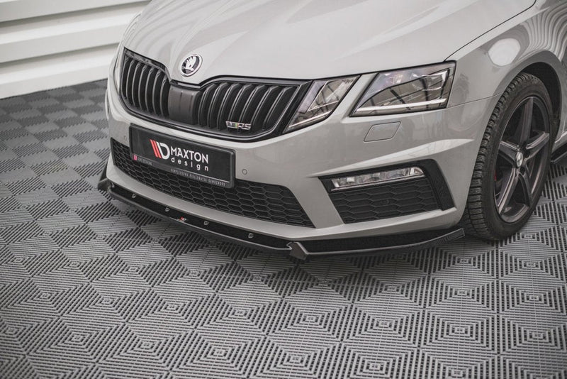 Maxton Design - FRONT SPLITTER V.2 SKODA OCTAVIA RS MK3 FACELIFT (2016-2019)