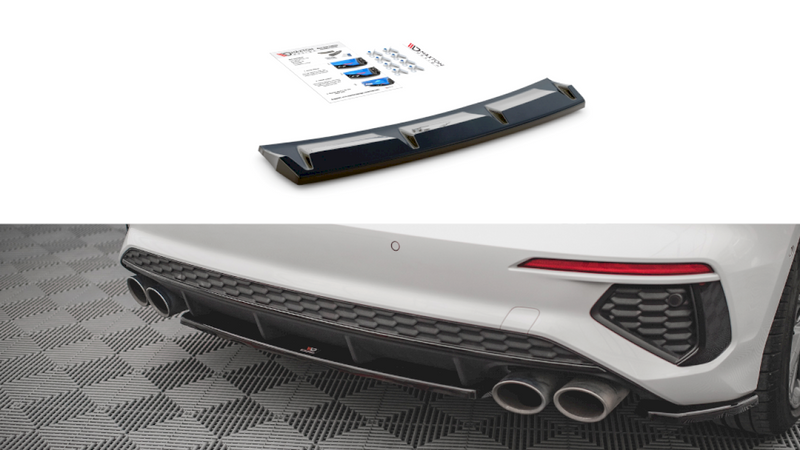 Maxton Design - CENTRAL REAR SPLITTER FOR AUDI S3 8Y (2020-2024)