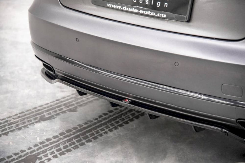 Maxton Design - CENTRAL REAR SPLITTER (VERTICAL BARS) AUDI A8 D4 FACELIFT (2013-2017)