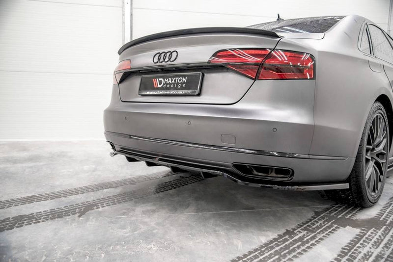 Maxton Design - CENTRAL REAR SPLITTER (VERTICAL BARS) AUDI A8 D4 FACELIFT (2013-2017)
