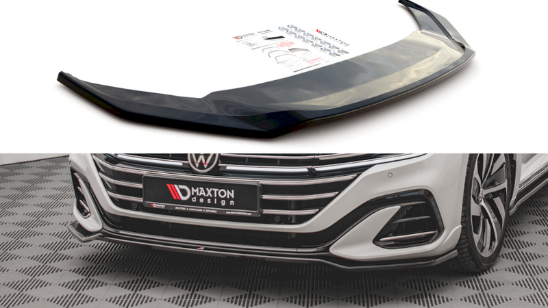 Maxton Design - Front Splitter V.3 Volkswagen Arteon R-Line Sedan / Shooting Brake Mk1 Facelift