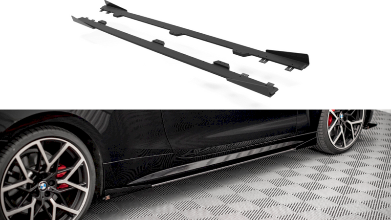 Maxton Design - STREET PRO SIDE SKIRTS DIFFUSERS (+FLAPS) BM 4 M-PACK G22 (2020-)