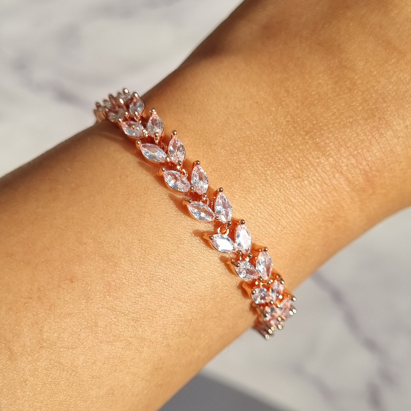 Marquise Cut Petal Bracelet