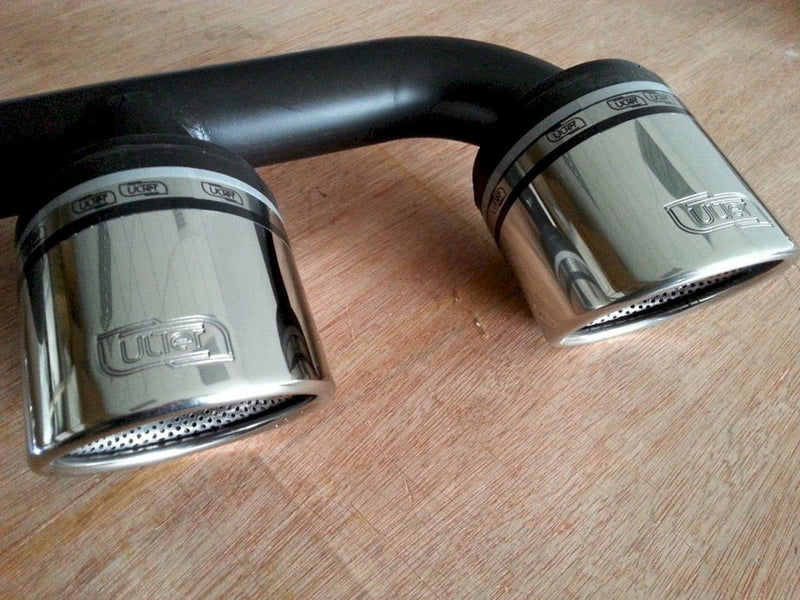 Maxton Design - EXHAUST TIPS VW POLO MK5 (6R) FITS WITH DOUBLE MIDDLE EXHAUST REAR VALANCE