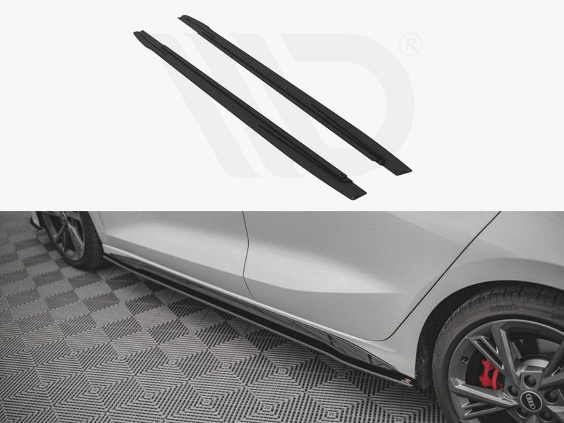 Maxton Design -Street PRO Side Skirts Diffusers Audi S3 / A3 S-Line 8Y / 8Y Facelift