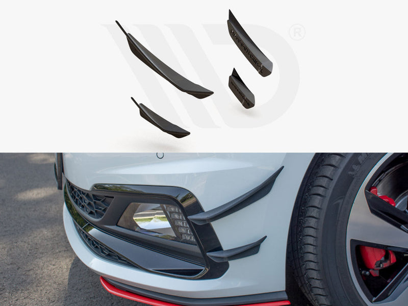 Maxton Design - Front Bumper Wings (Canards) VW Polo GTI Mk6
