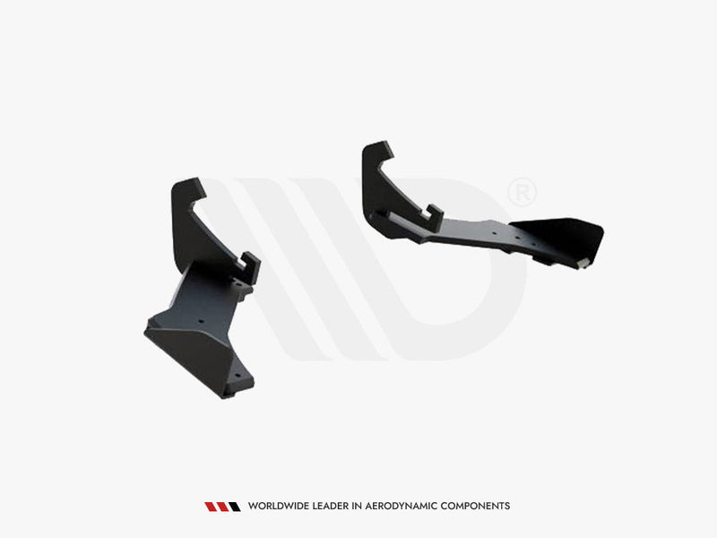 Maxton Design - STREET PRO REAR SIDE SPLITTERS + FLAPS VW GOLF 7 R FACELIFT (2017-2020)