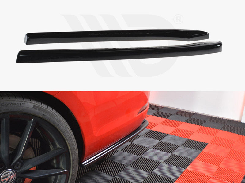 Maxton Design - REAR SIDE SPLITTERS V.1 VW GOLF 7 R VARIANT FACELIFT