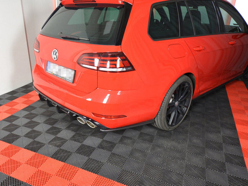 Maxton Design - REAR SIDE SPLITTERS V.1 VW GOLF 7 R VARIANT FACELIFT