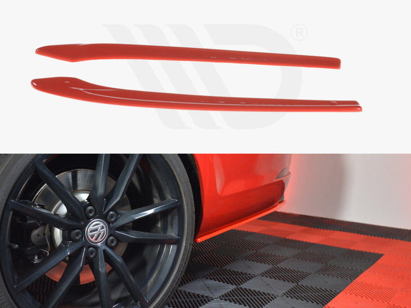 Maxton Design - REAR SIDE SPLITTERS V.2 VW GOLF 7 R VARIANT FACELIFT