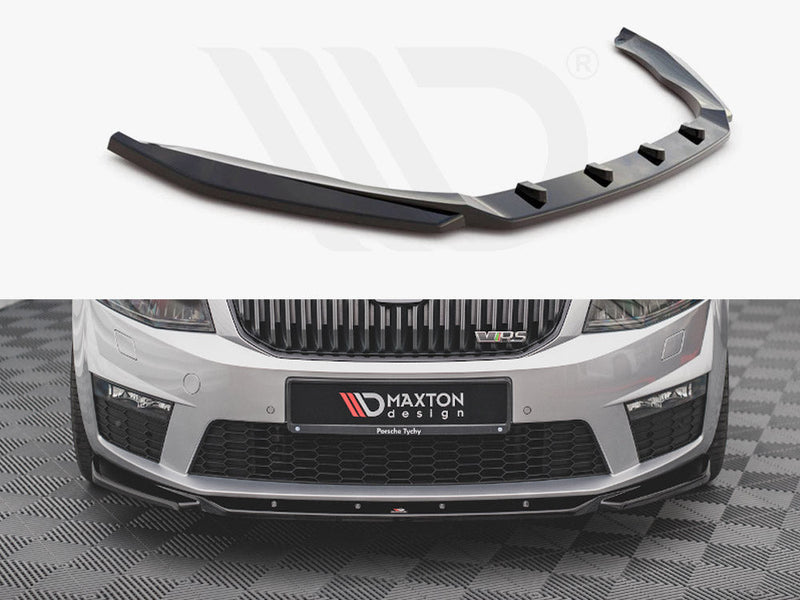 Maxton Design - FRONT SPLITTER V.4 SKODA OCTAVIA RS MK3 (2013-2016)