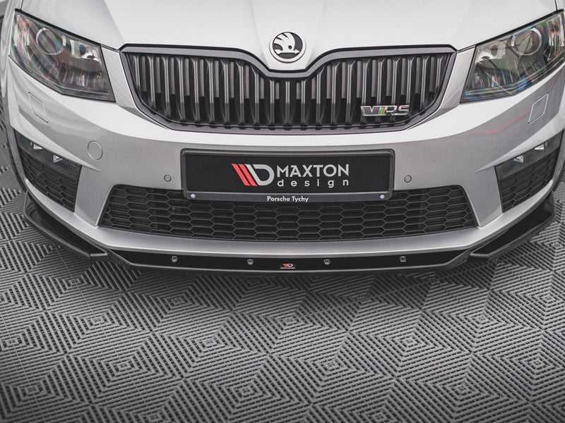 Maxton Design - FRONT SPLITTER V.4 SKODA OCTAVIA RS MK3 (2013-2016)