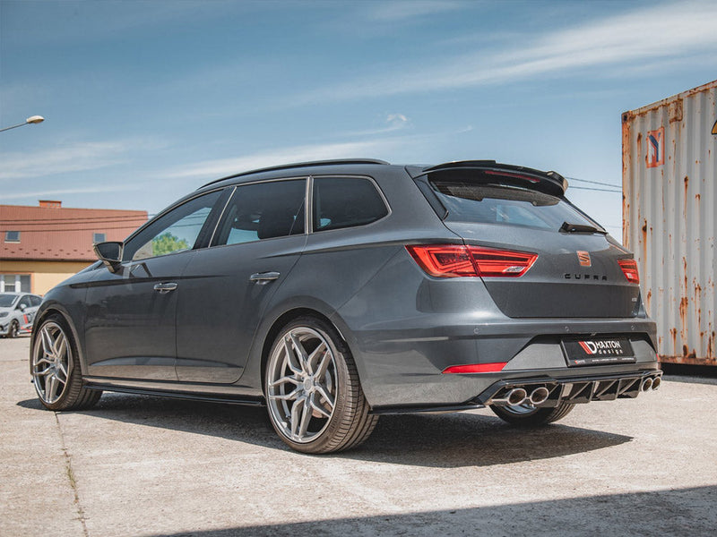 Maxton Design - Rear Side Splitters V.2 Seat Leon Cupra Mk3 FL Sportstourer