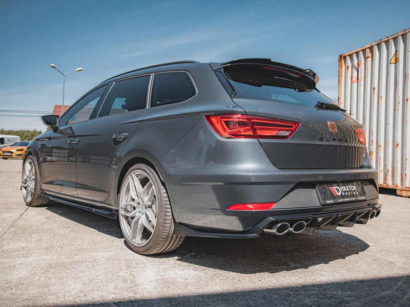 Maxton Design - Rear Side Splitters V.3 Seat Leon Cupra Mk3 FL Sportstourer (2017-2019)