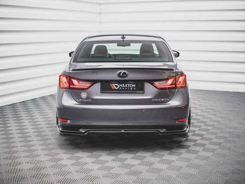 Maxton Design - CENTRAL REAR SPLITTER (VERTICAL BARS) LEXUS GS F SPORT HYBRID MK4 (L10) (2012-2015)
