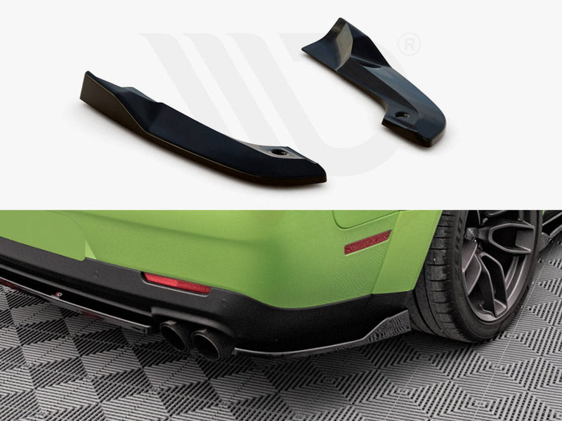 Maxton Design - REAR SIDE SPLITTERS DODGE CHALLENGER SRT HELLCAT WIDEBODY MK3