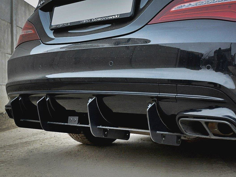 Maxton Design - REAR DIFFUSER V.2 MERCEDES CLA A45 AMG C117 FACELIFT (2017-UP)