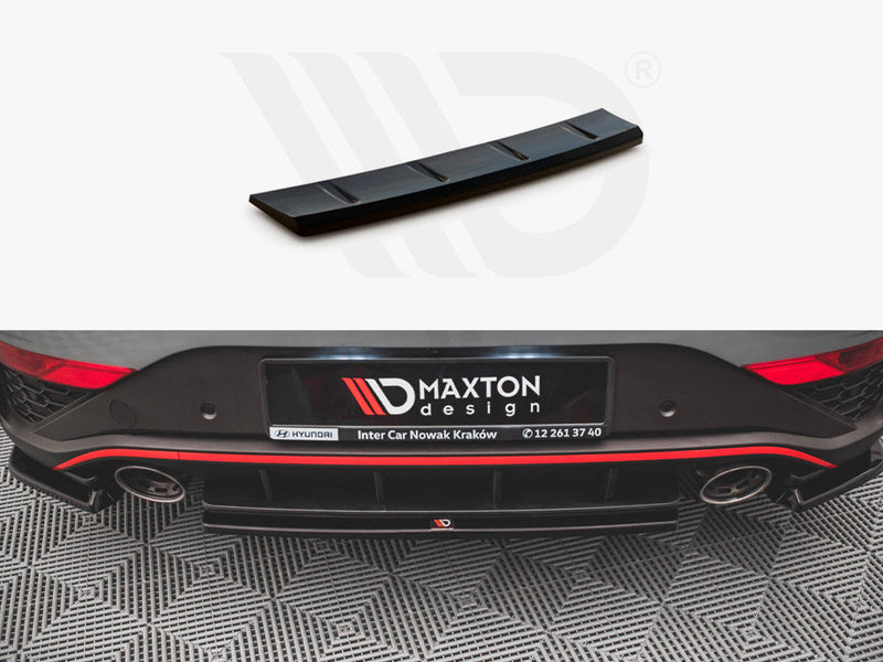 Maxton Design - CENTRAL REAR SPLITTER FOR HYUNDAI I30 N HATCHBACK MK3 FACELIFT (2020-)