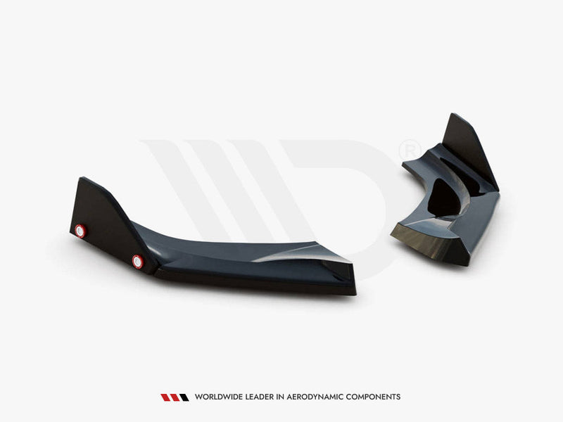 Maxton Design - REAR SIDE SPLITTERS V.1 + FLAPS HYUNDAI I30 N HATCHBACK MK3 FACELIFT