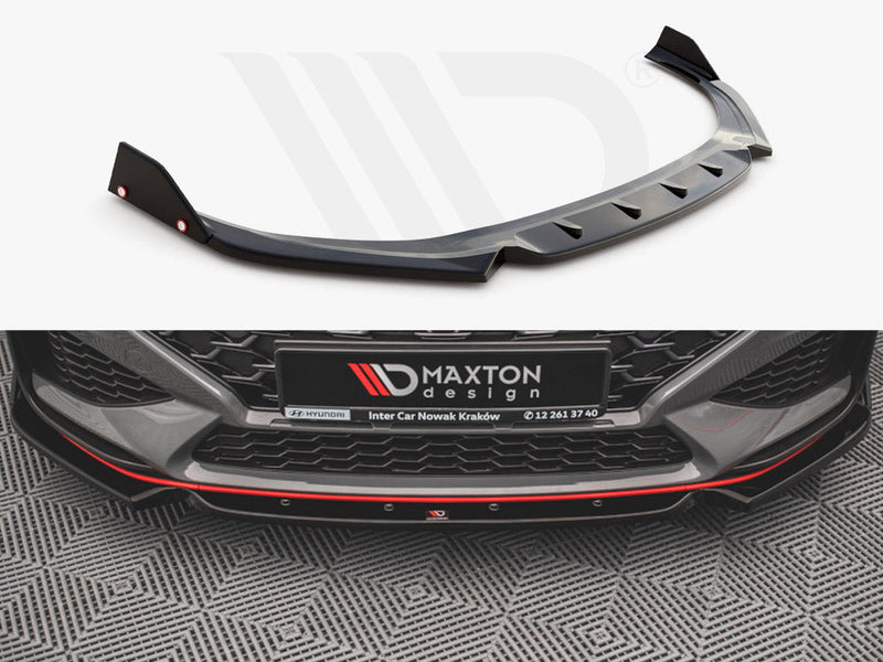 Maxton Design - FRONT SPLITTER V.1 + FLAPS HYUNDAI I30 N HATCHBACK / FASTBACK MK3 FACELIFT