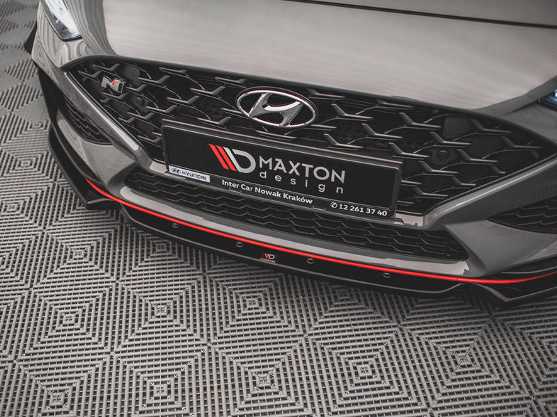Maxton Design - FRONT SPLITTER V.1 + FLAPS HYUNDAI I30 N HATCHBACK / FASTBACK MK3 FACELIFT