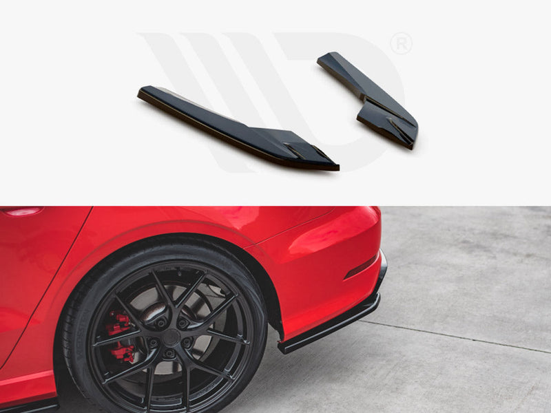 Maxton Design - REAR SIDE SPLITTERS AUDI S3 SEDAN 8V (2013-2016)